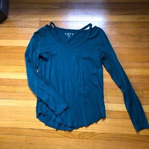 Loft Forest Green long sleeve t-shirt